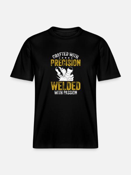 Crafted Precision Welded Passion Schweißgerät -  RELAXED FIT Unisex Organic T-Shirt - Schwarz
