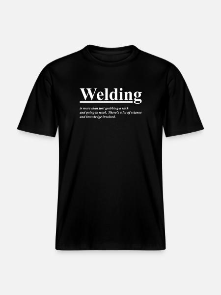 Welding Definition Welder Welding - RELAXED FIT Unisex Organic T-Shirt - black