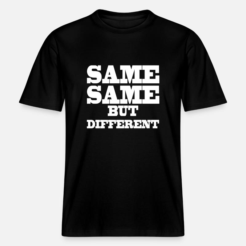 Same Same but Different -  T-shirt unisexe RELAXED FIT en coton bio - noir