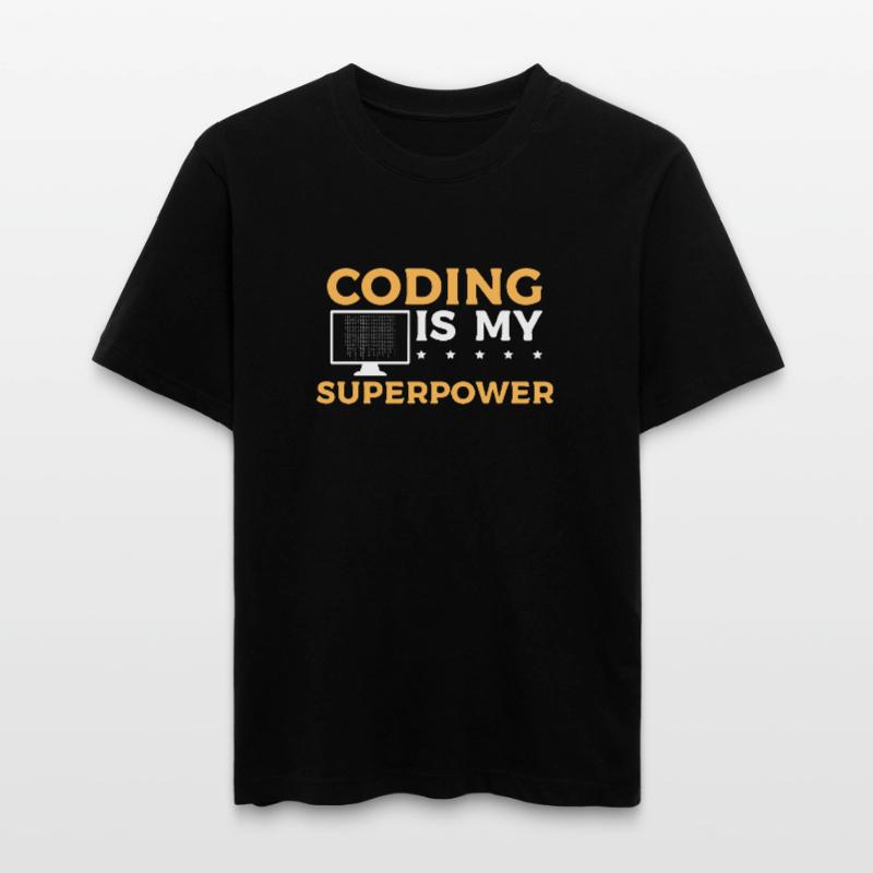 Le codage est mon superpouvoir - Conception de programmeur  T-shirt unisexe RELAXED FIT en coton bio