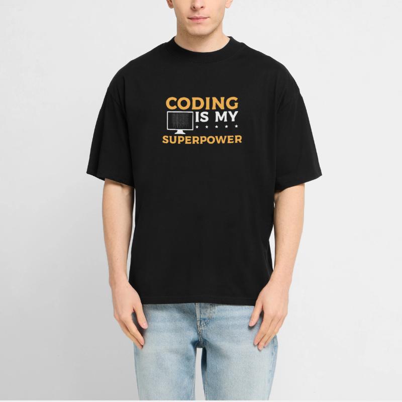 Le codage est mon superpouvoir - Conception de programmeur  T-shirt unisexe RELAXED FIT en coton bio