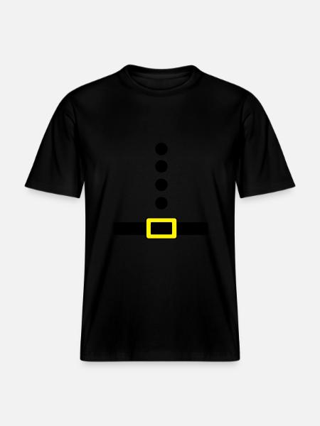 belt -  RELAXED FIT Unisex Organic T-Shirt - black