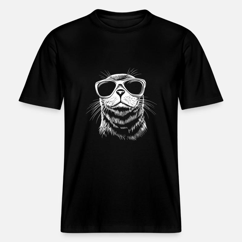 Robbe Sonnenbrille -  RELAXED FIT Unisex Organic T-Shirt - Schwarz