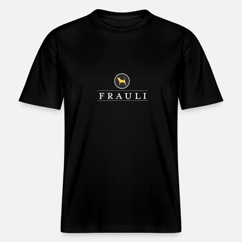 Frauli -  RELAXED FIT Unisex Organic T-Shirt - Schwarz