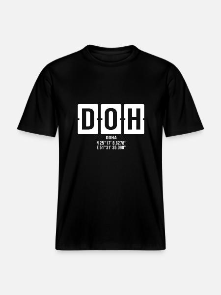 Qatar Doha Doha Qatra - RELAXED FIT Unisex Organic T-Shirt - black