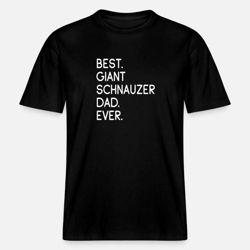 Riesenschnauzer Schnauzer géant - T-shirt unisexe RELAXED FIT en coton bio - noir