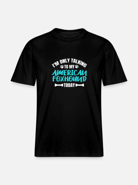 American Foxhound Owner Owner - RELAXED FIT Unisex Organic T-Shirt - black