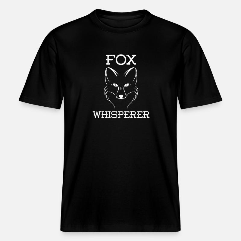 Fuchs Flüsterer -  RELAXED FIT Unisex Organic T-Shirt - Schwarz