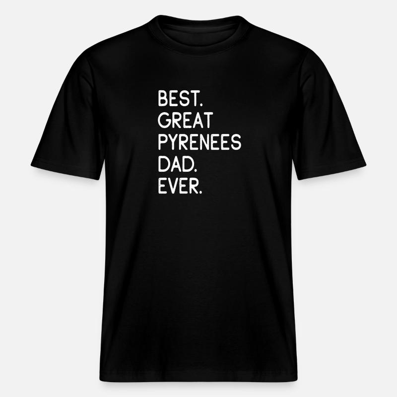 Grand Bouvier des Pyrénées - T-shirt unisexe RELAXED FIT en coton bio - noir