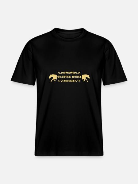 quarterhorse - RELAXED FIT Unisex Organic T-Shirt - Schwarz