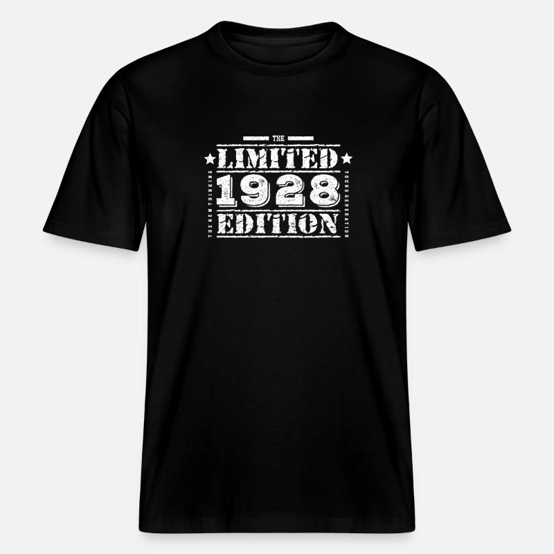 1928 édition limitée anniversaire -  T-shirt unisexe RELAXED FIT en coton bio - noir