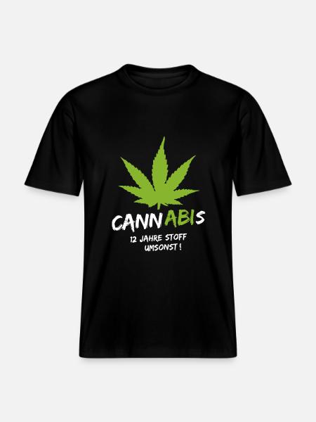 CANNABIS ABITUR -  RELAXED FIT Unisex Organic T-Shirt - black