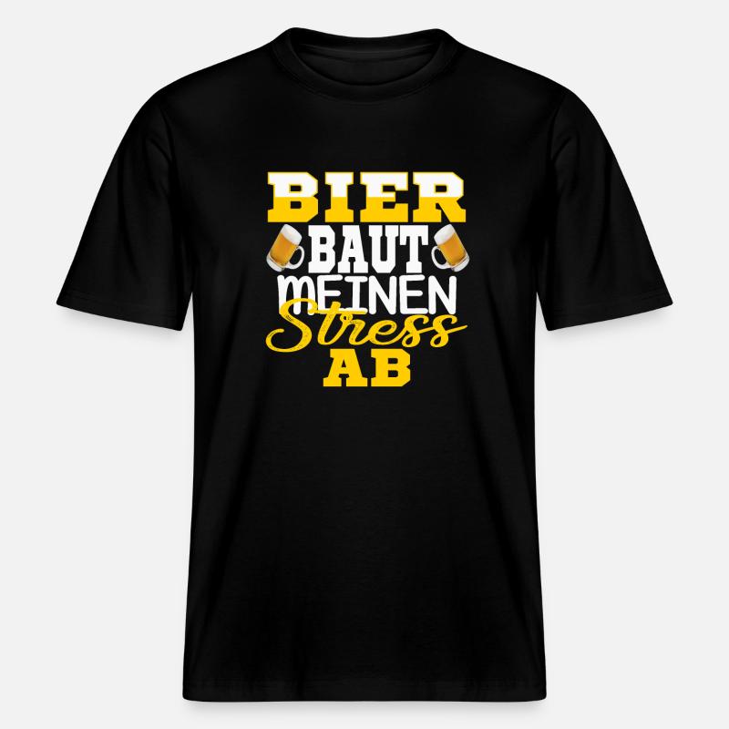 Biertrnker Bierzelt Biergarten Biertrinker kostüm -  RELAXED FIT Unisex Organic T-Shirt - Schwarz