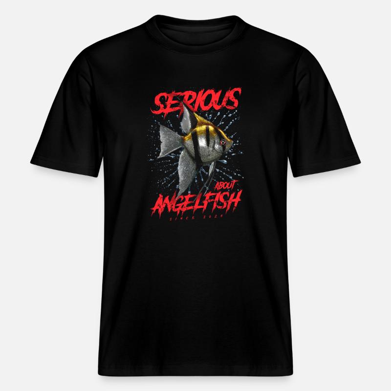 Ernsthaft mit Diskusfischen seit 2024 -  RELAXED FIT Unisex Organic T-Shirt - Schwarz
