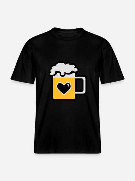 Mass Bier - RELAXED FIT Unisex Organic T-Shirt - Schwarz
