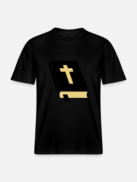bibel_02 -  RELAXED FIT Unisex Organic T-Shirt - Schwarz
