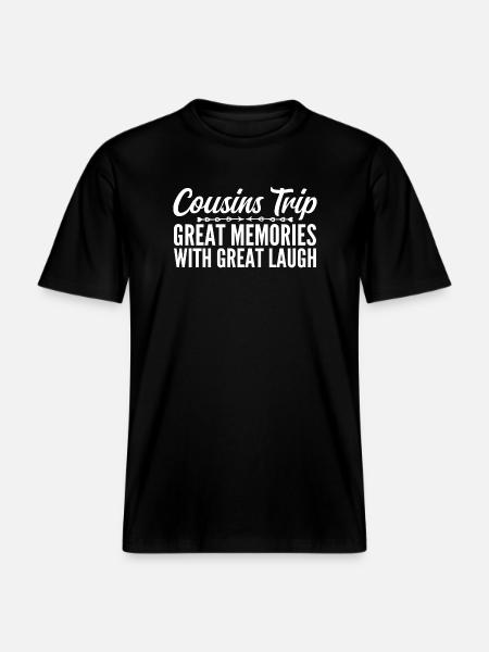 Cousin Trip 2025 - RELAXED FIT Unisex Organic T-Shirt - black