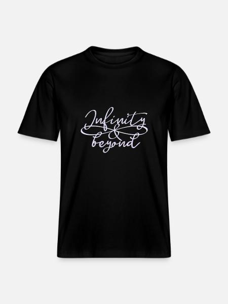 uendelige evige kærlighed / venskab symbol otte 8 -  Økologisk unisex T-shirt RELAXED FIT - sort