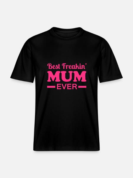Mum -  RELAXED FIT Unisex Organic T-Shirt - black