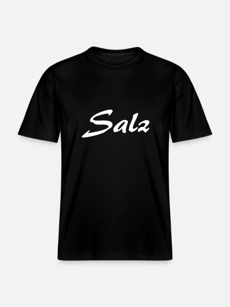 Salz - RELAXED FIT Unisex Organic T-Shirt - Schwarz