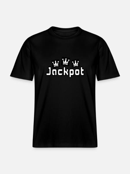 jackpot -  RELAXED FIT Unisex Organic T-Shirt - black