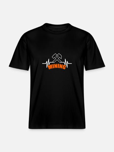 Miners T-Shirt & Gift Idea Knappe - RELAXED FIT Unisex Organic T-Shirt - black