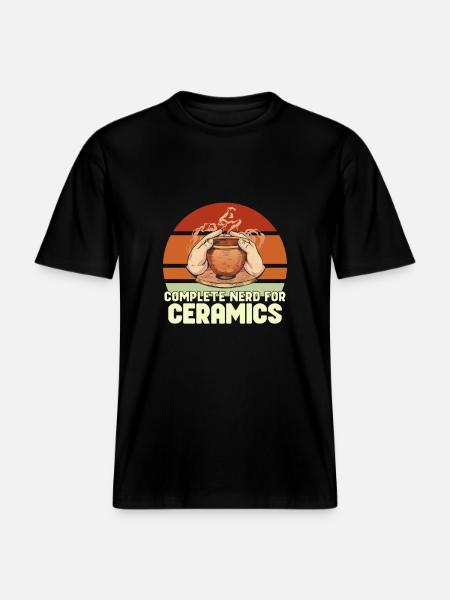 Pottery Ceramic Pottery Pottery Pottery -  RELAXED FIT Unisex Organic T-Shirt - black