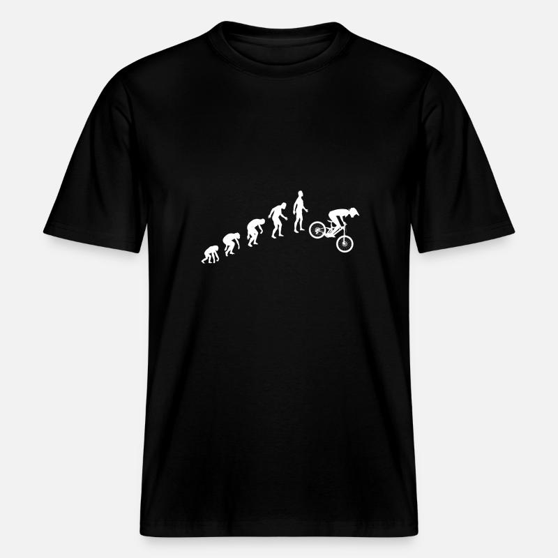 Evolution de la descente -  T-shirt unisexe RELAXED FIT en coton bio - noir