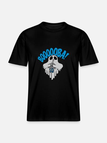 Booba Bubble Tea Spirit - RELAXED FIT Unisex Organic T-Shirt - black