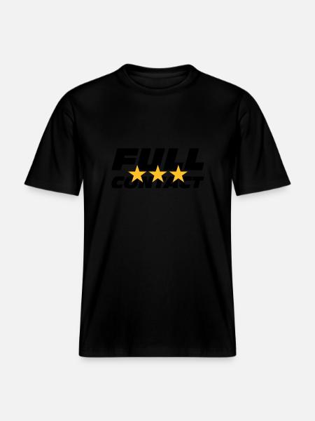 Full Contact - RELAXED FIT Unisex Organic T-Shirt - black