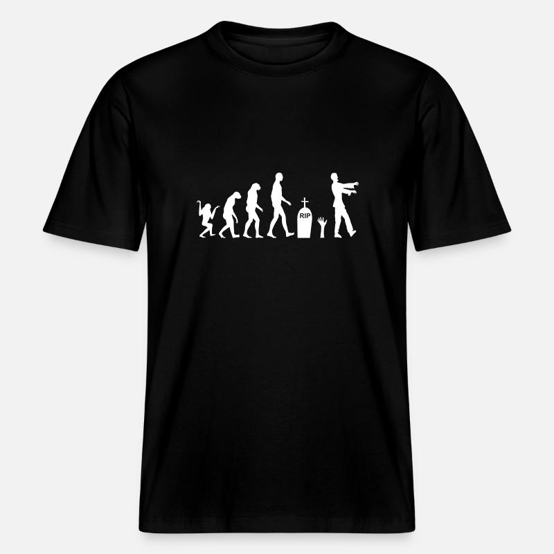 Zombie Evolution 2 -  T-shirt unisexe RELAXED FIT en coton bio - noir