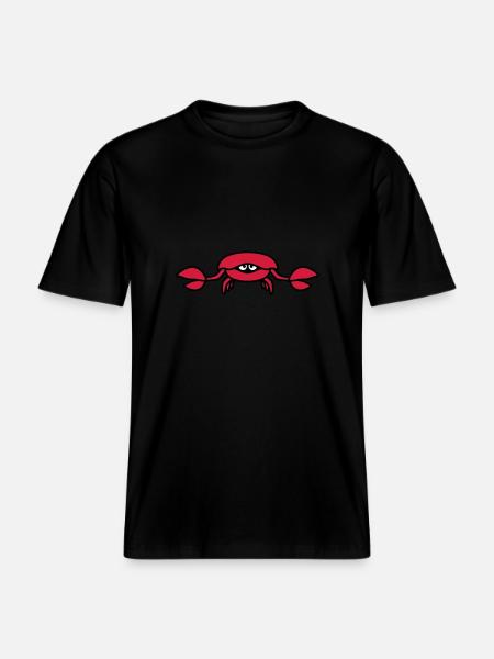 underwater_crab_3c - RELAXED FIT Unisex Organic T-Shirt - Schwarz