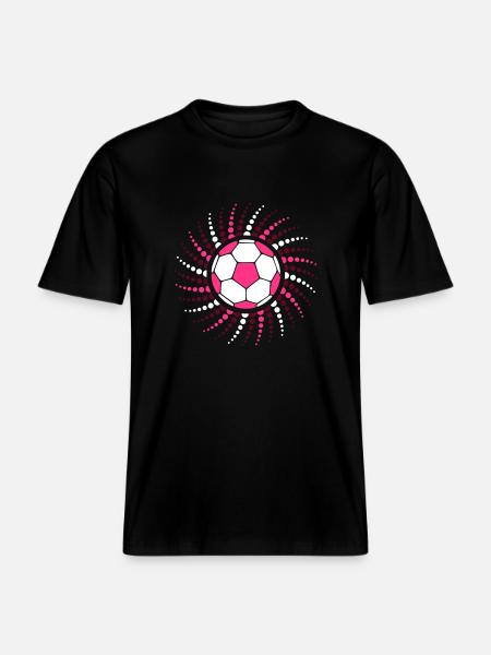 Handball Punkte Spirale 3farbig -  RELAXED FIT Unisex Organic T-Shirt - Schwarz