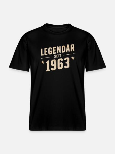 Legendary since 1963 -  RELAXED FIT Unisex Organic T-Shirt - black