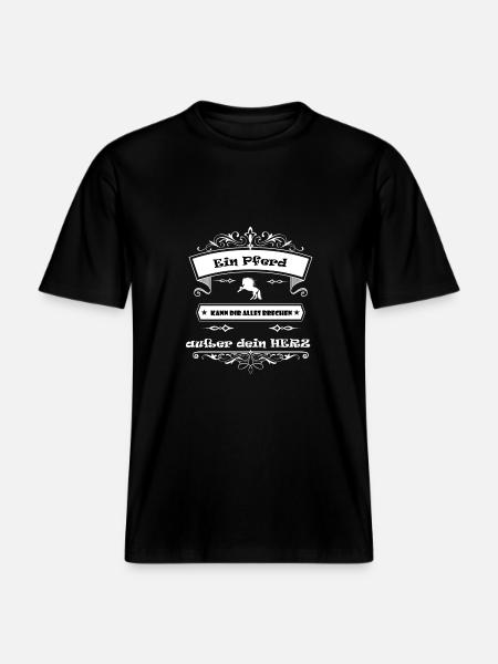 Pferdeliebe -  RELAXED FIT Unisex Organic T-Shirt - Schwarz
