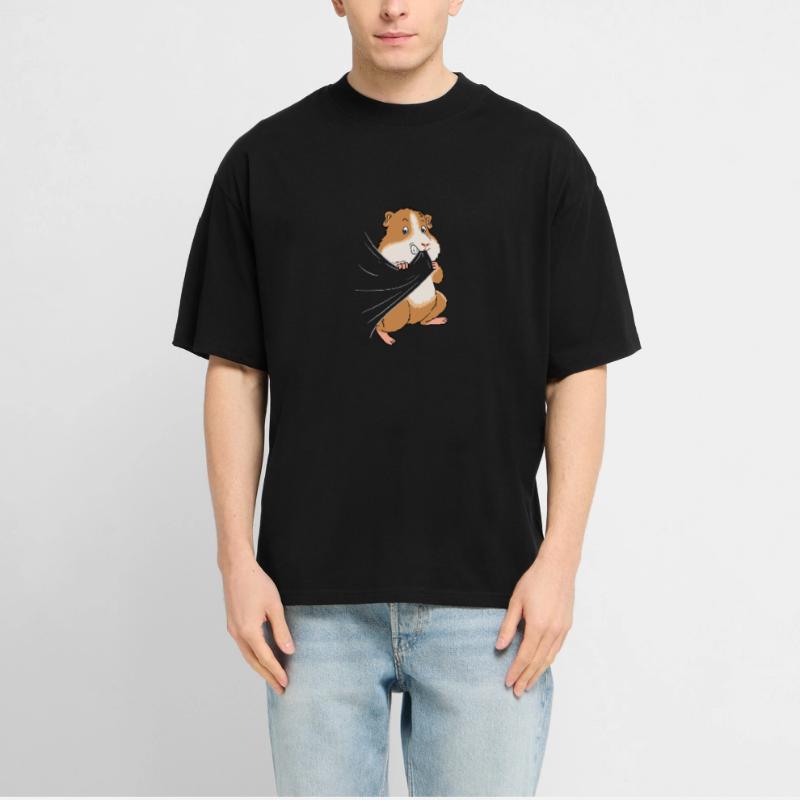 Conception de peau de grignotage de cochon d'Inde  T-shirt unisexe RELAXED FIT en coton bio