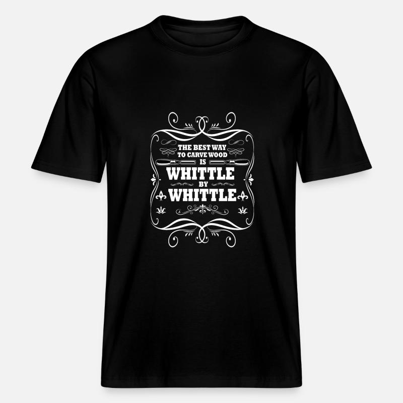 Lustiger Schnitzen Spruch -  RELAXED FIT Unisex Organic T-Shirt - Schwarz