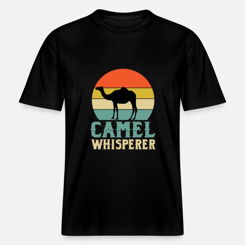 Kamelflüsterer -  RELAXED FIT Unisex Organic T-Shirt - Schwarz
