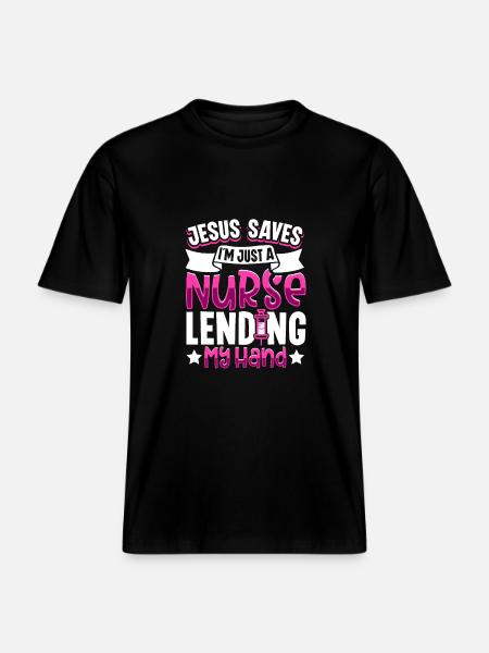 Nurse Nursing Clinic Paramedic -  RELAXED FIT Unisex Organic T-Shirt - black
