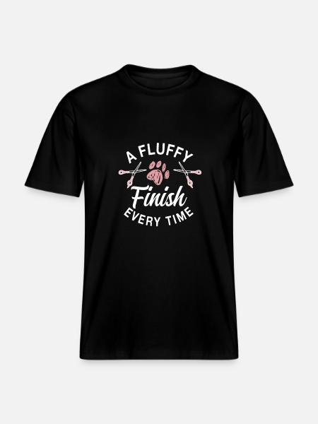 Cute dog groomer T-shirt -  RELAXED FIT Unisex Organic T-Shirt - black