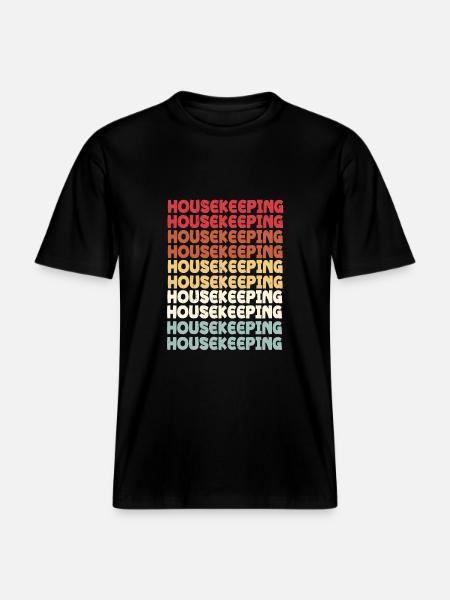 Housekeeping -  RELAXED FIT Unisex Organic T-Shirt - black