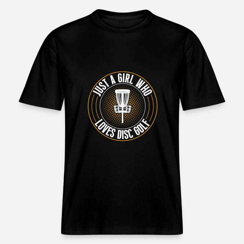 Discgolf Disc Golf -  RELAXED FIT Unisex Organic T-Shirt - black