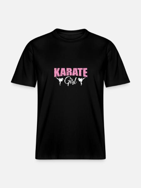 Fille de karaté - T-shirt unisexe RELAXED FIT en coton bio - noir