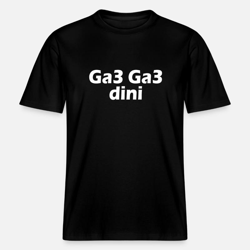 Ga3 ga3 dini -  RELAXED FIT Unisex Organic T-Shirt - black