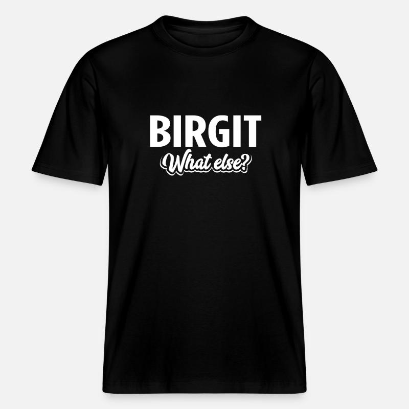BIRGIT - we -  RELAXED FIT Unisex Organic T-Shirt - Schwarz