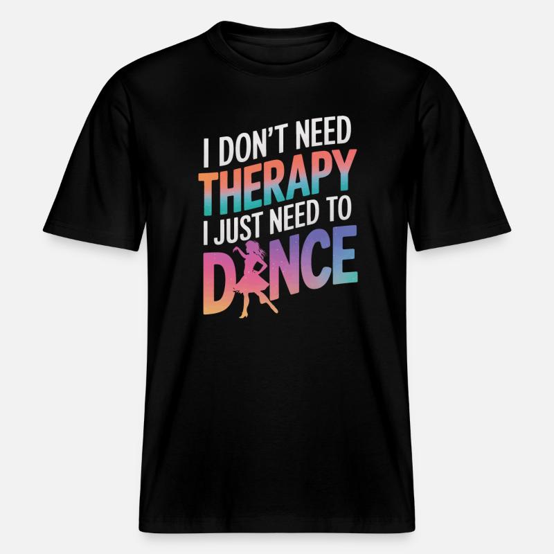 Dansant Danseurs Dansant -  T-shirt unisexe RELAXED FIT en coton bio - noir