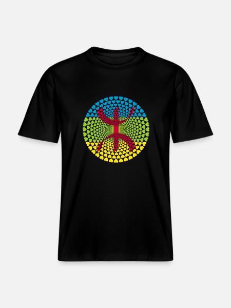 Amazigh Tamazight ⴰⵎⴰⵣⵉⵖ Berber Morocco Marokko -  RELAXED FIT Unisex Organic T-Shirt - Schwarz