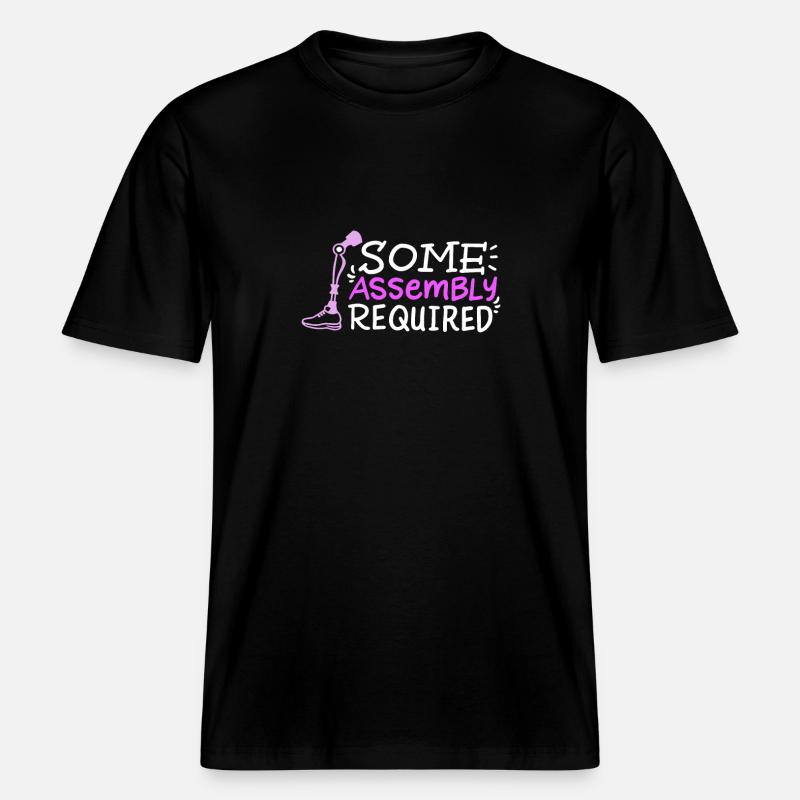 AMPUTÉ: Assemblage requis -  T-shirt unisexe RELAXED FIT en coton bio - noir