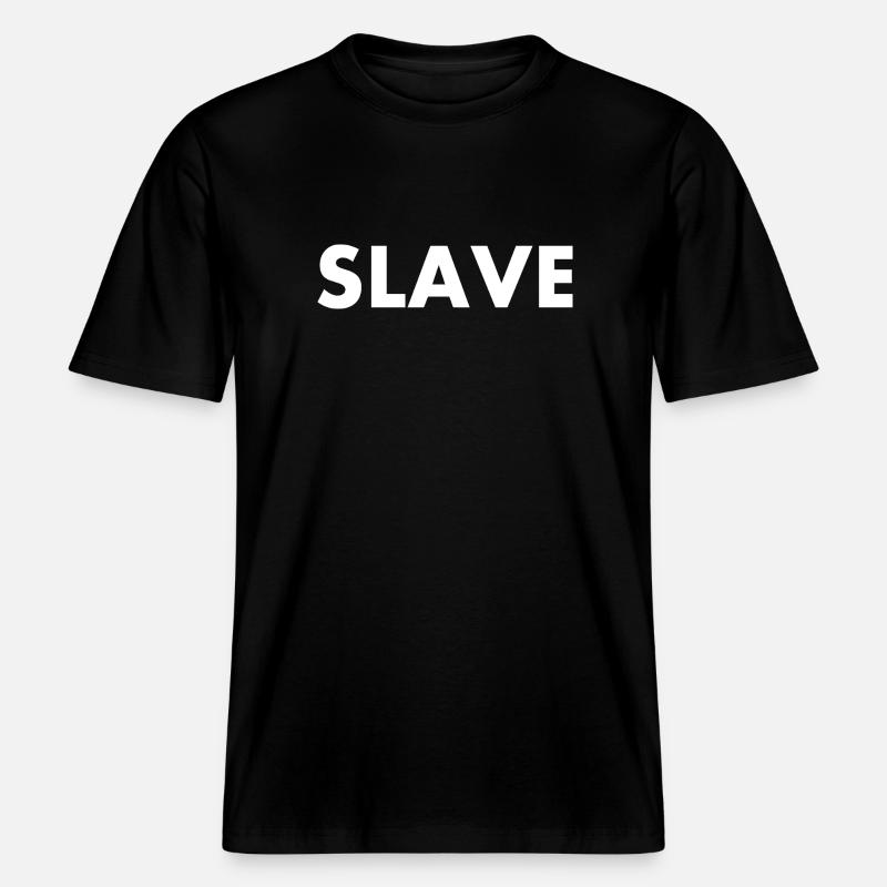 Slave -  T-shirt unisexe RELAXED FIT en coton bio - noir