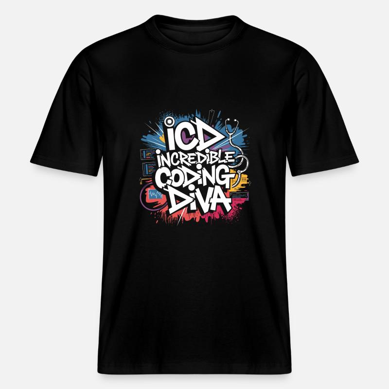Leidenschaftliche Codierkunst - RELAXED FIT Unisex Organic T-Shirt - Schwarz